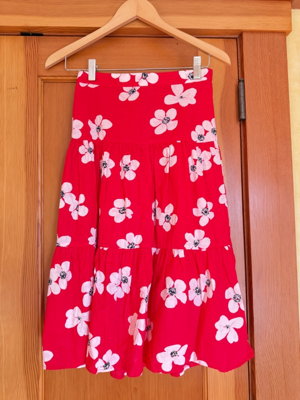 J. Crew Cotton Midi Skirt